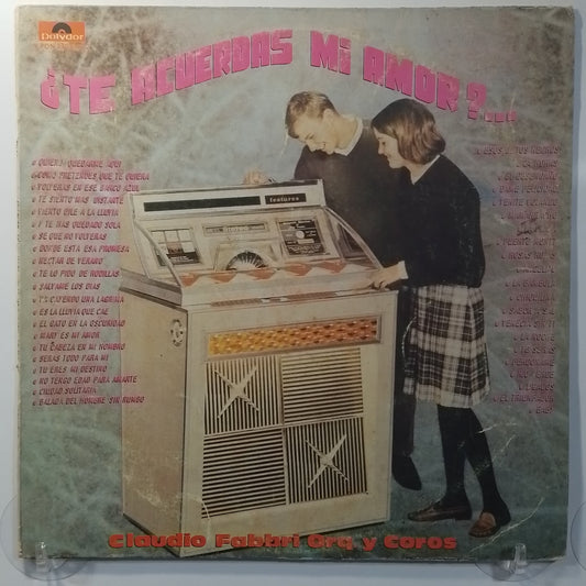 lp Claudio Fabbri Te Acuerdas Mi Amor made peru 1981 latin pop