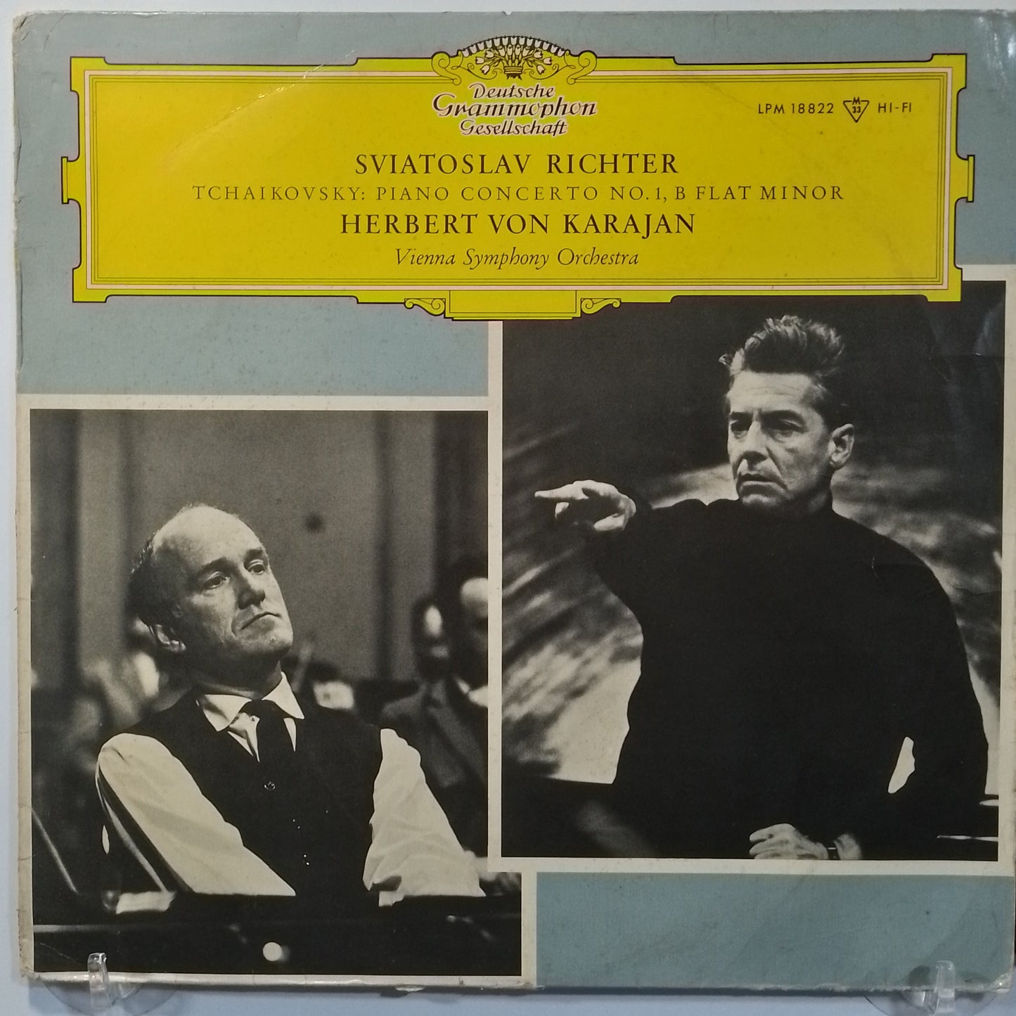 lp Sviatoslav Richter herbert von Karajan Peter Tschaikowsky piano concerto vienna symphony orchestra made alemania 1963 clasico