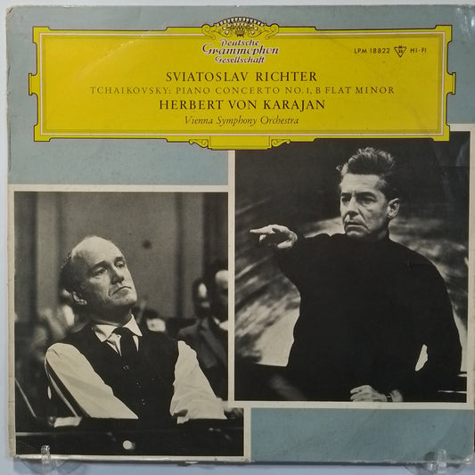 lp Sviatoslav Richter herbert von Karajan Peter Tschaikowsky piano concerto vienna symphony orchestra made alemania 1963 clasico