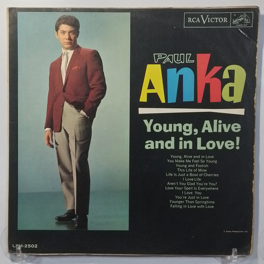 lp Paul Anka Young Alive and in Love made peru 1962 ballad pop