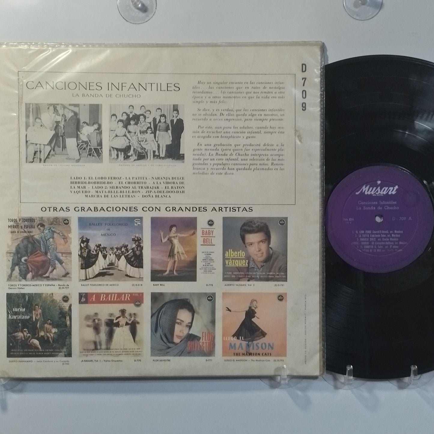 lp La Banda de Chucho Canciones Infantiles made peru 1970 infantil