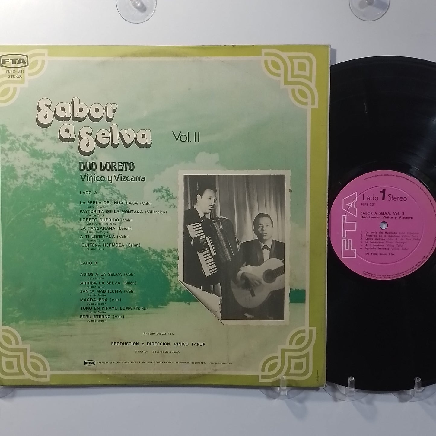 lp Duo Loreto Vinico y Vizcarra Sabor a Selva Vol 2 made peru 1980 latin cumbia