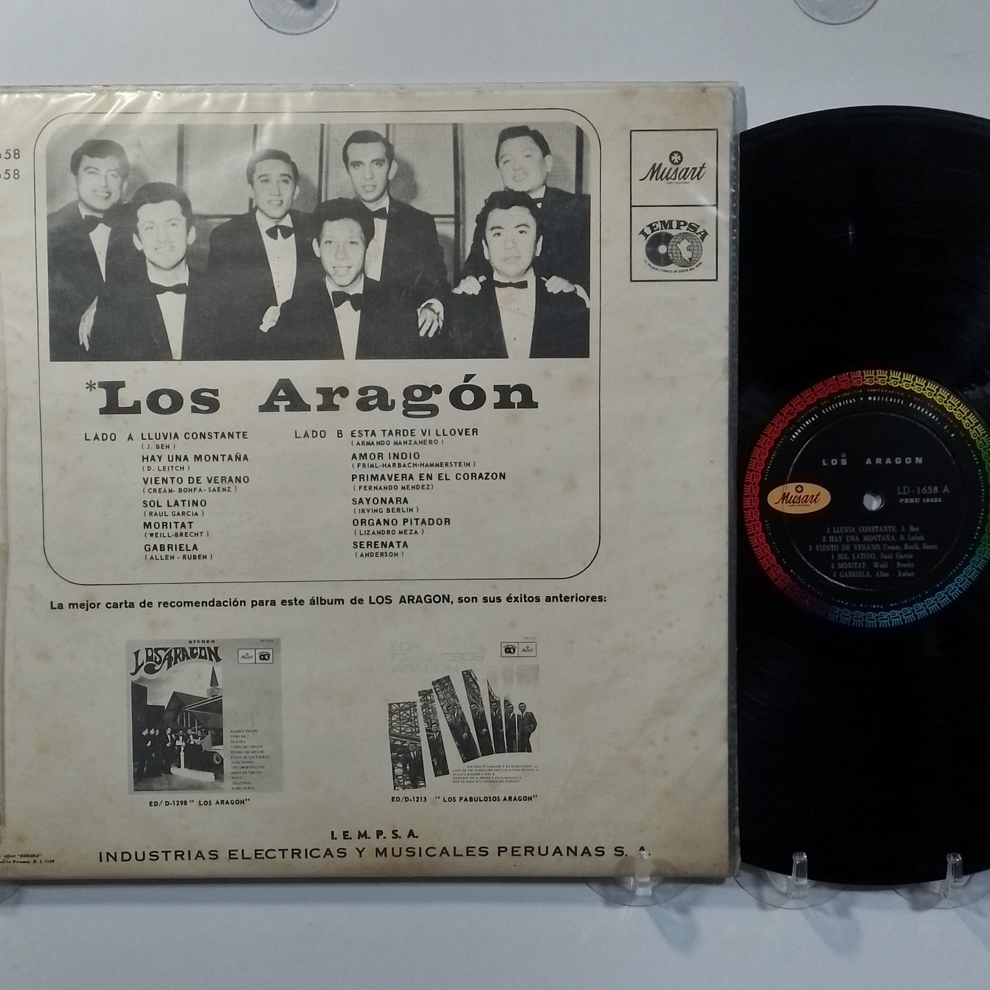 lp Los Aragon Los Aragon made peru 1975 latin rock