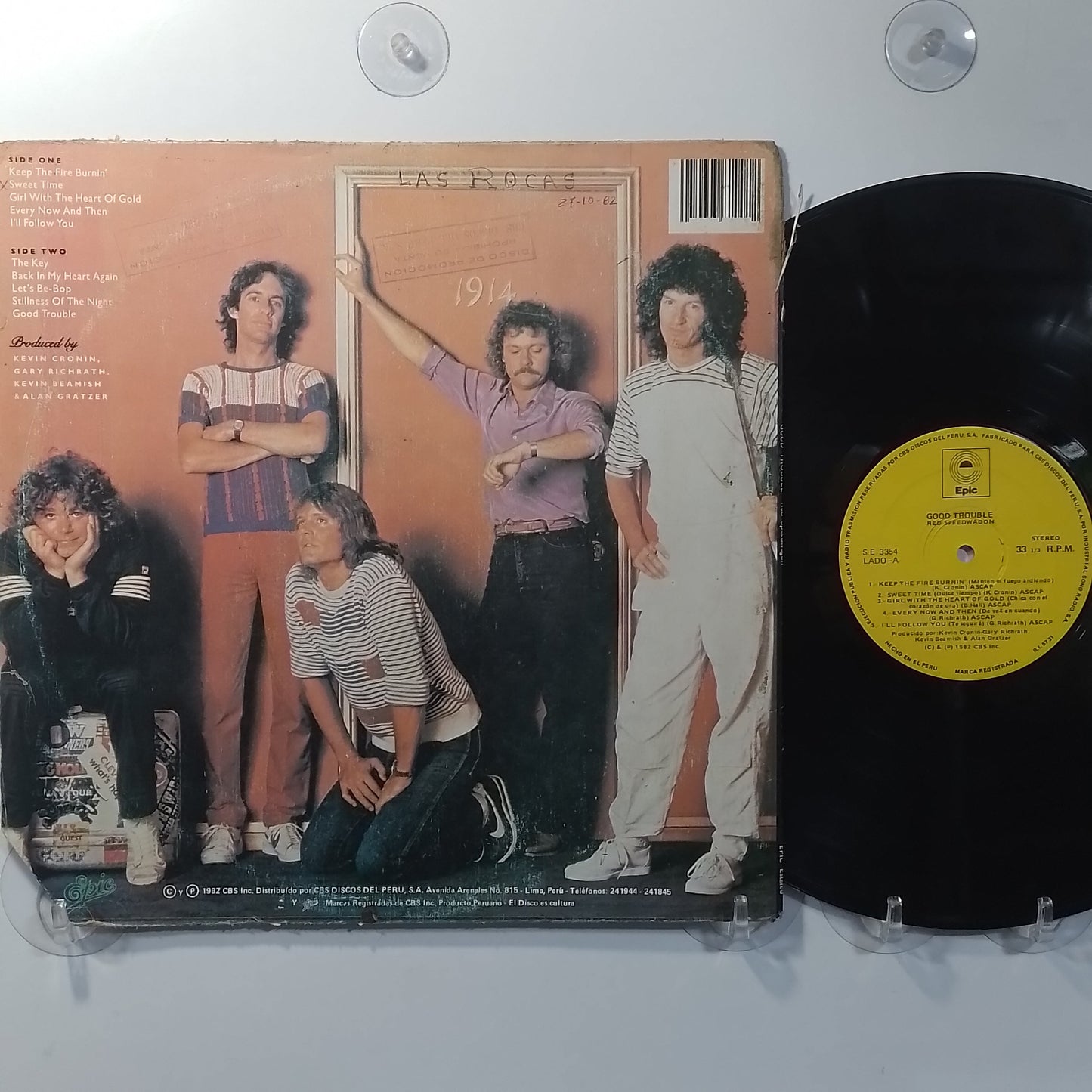 lp REO Speedwagon Good Trouble made peru 1982 rock