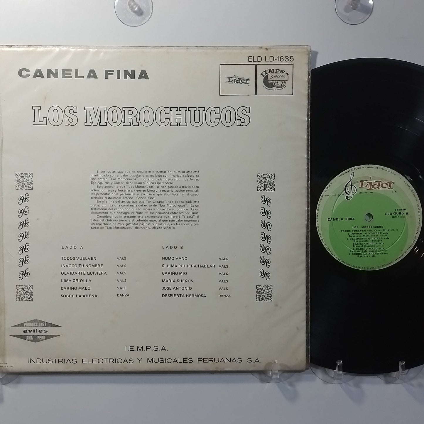 lp Los Morochucos Canela Fina made peru 1967 criollo folk