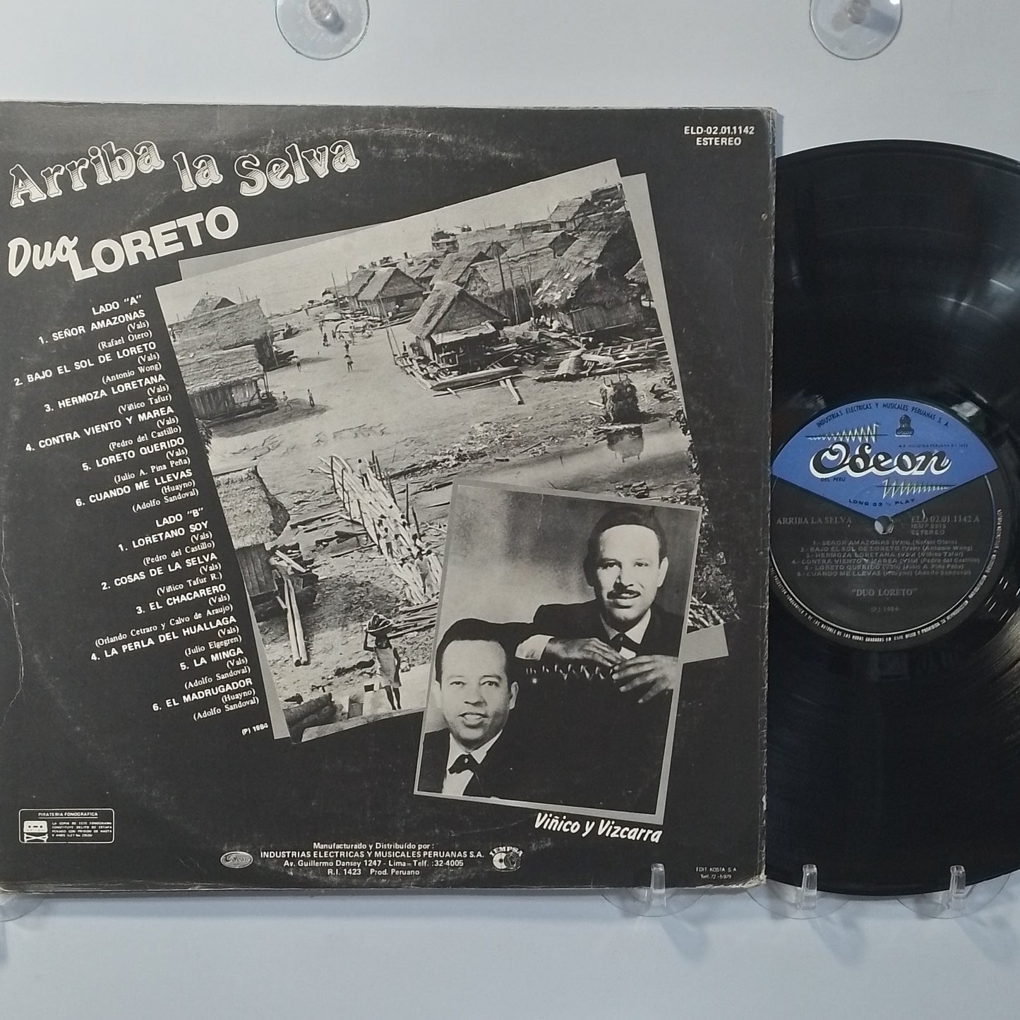 lp Duo Loreto Arriba la Selva made peru 1984 huayno vals folk