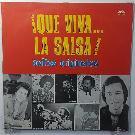 lp Que Viva La Salsa Exitos Originales Ruben Blades Willie Colon Ismael Miranda Fania All Stars varios made peru 1980 salsa