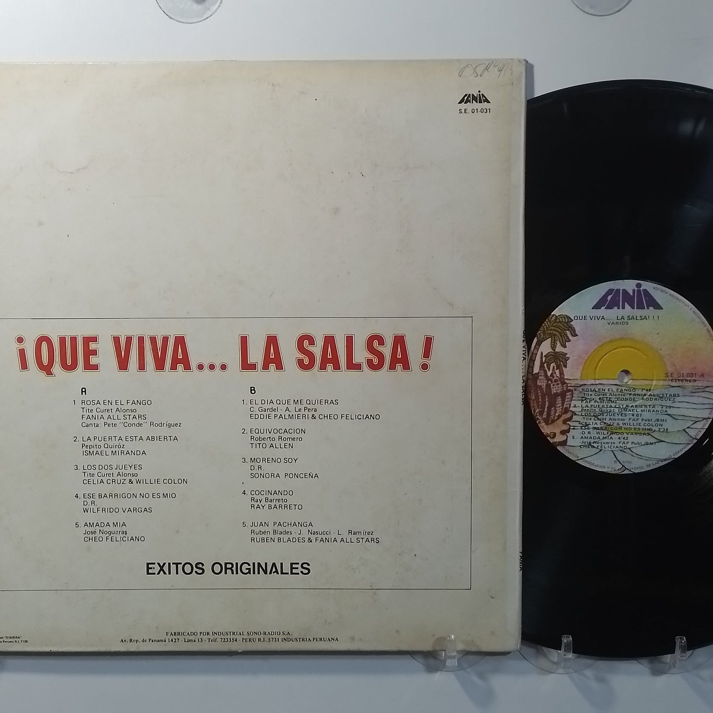 lp Que Viva La Salsa Exitos Originales Ruben Blades Willie Colon Ismael Miranda Fania All Stars varios made peru 1980 salsa