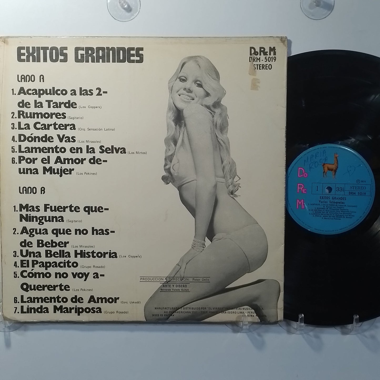 lp Exitos Grandes Los Coppers Los Mirtos Grupo Rosado varios made peru 1974 salsa cumbia
