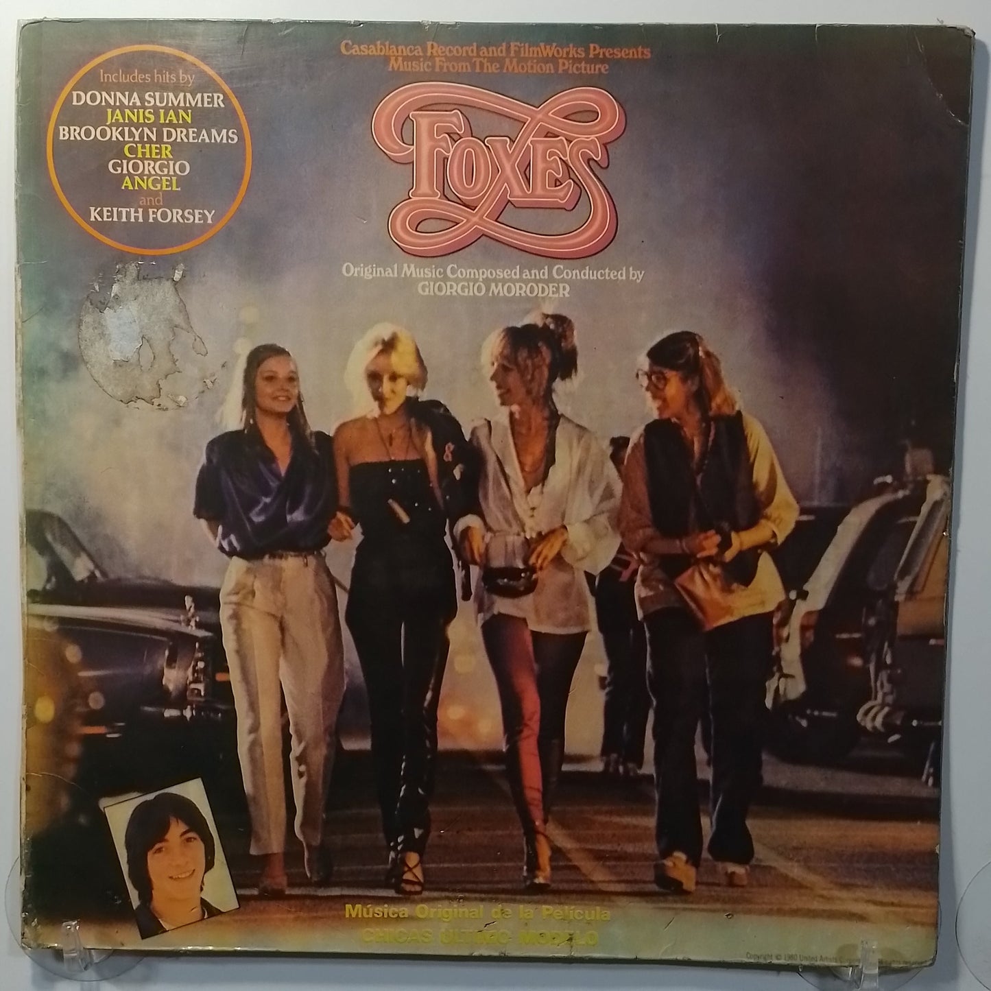 x2 lp foxes original soundtrack Donna Summer Cher Giorgio Moroder made peru 1980 gatefold soundtrack