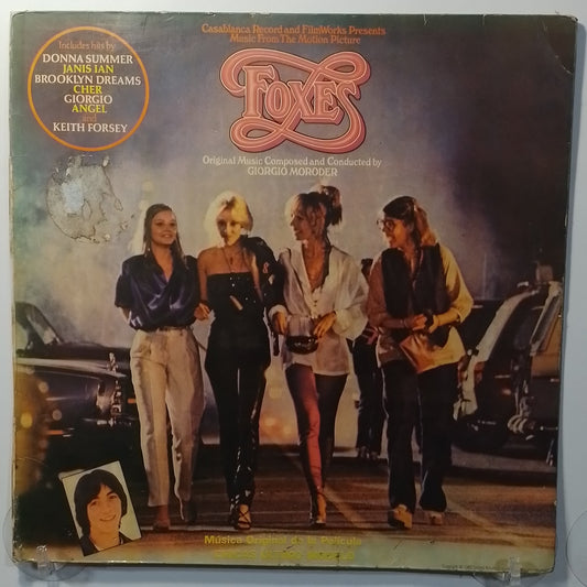 x2 lp foxes original soundtrack Donna Summer Cher Giorgio Moroder made peru 1980 gatefold soundtrack