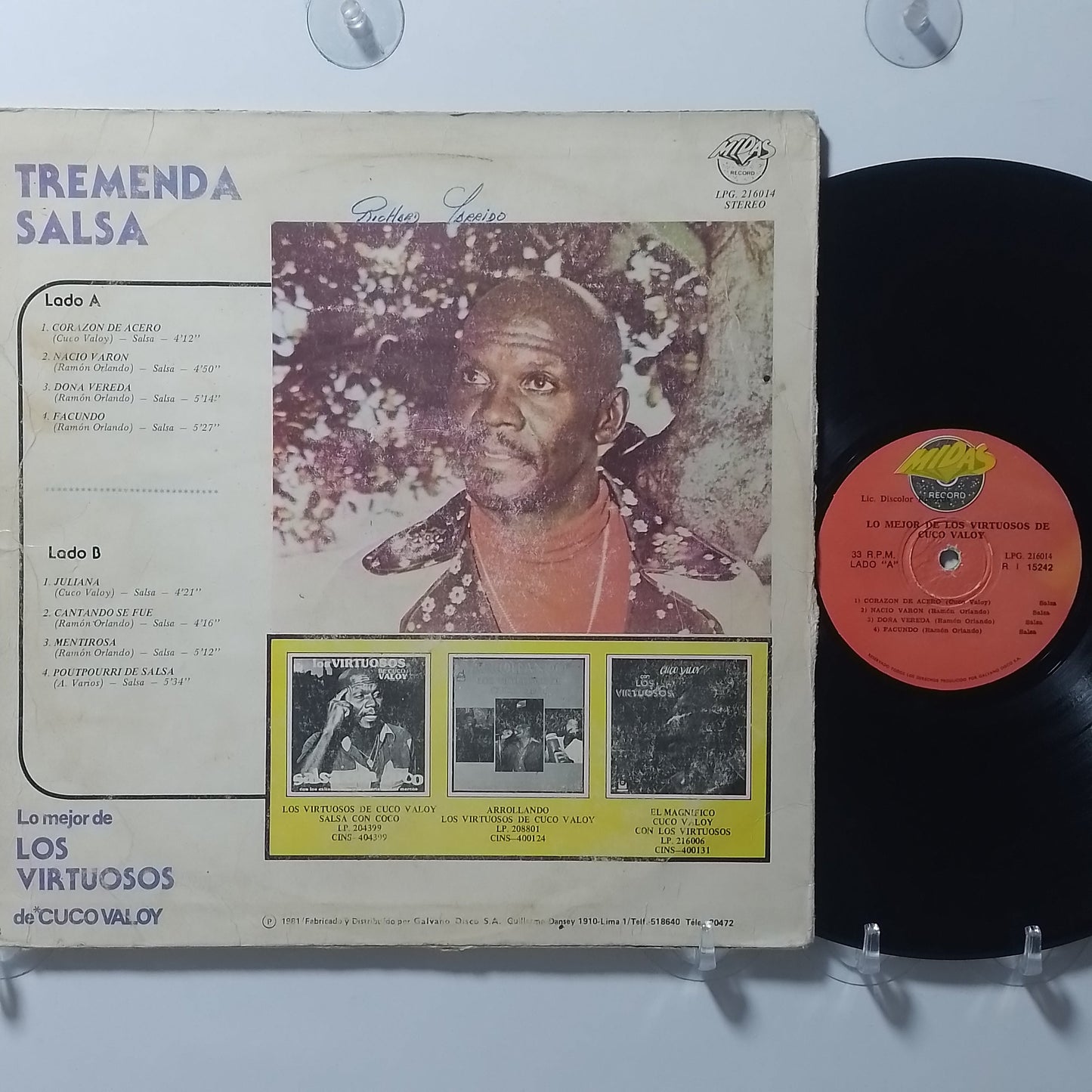 lp Los Virtuosos de Cuco Valoy Lo Mejor De Los Virtuosos De Cuco Valoy made peru 1981 salsa