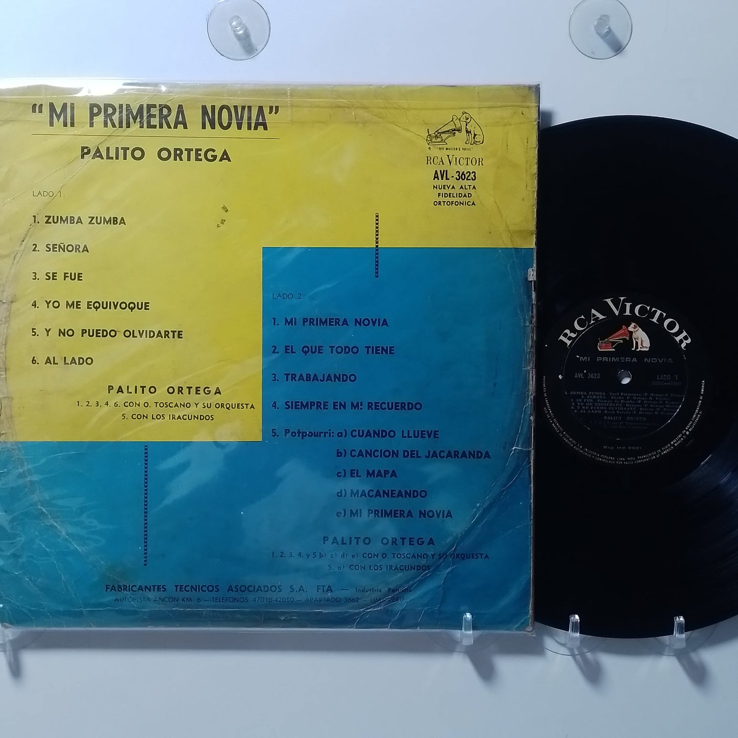 lp Palito Ortega Mi Primera Novia made peru 1966 latin pop soundtrack