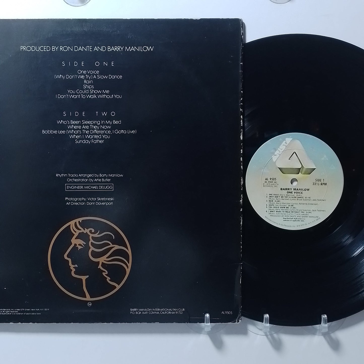 lp Barry Manilow One Voice made usa 1979 con insert ballad pop