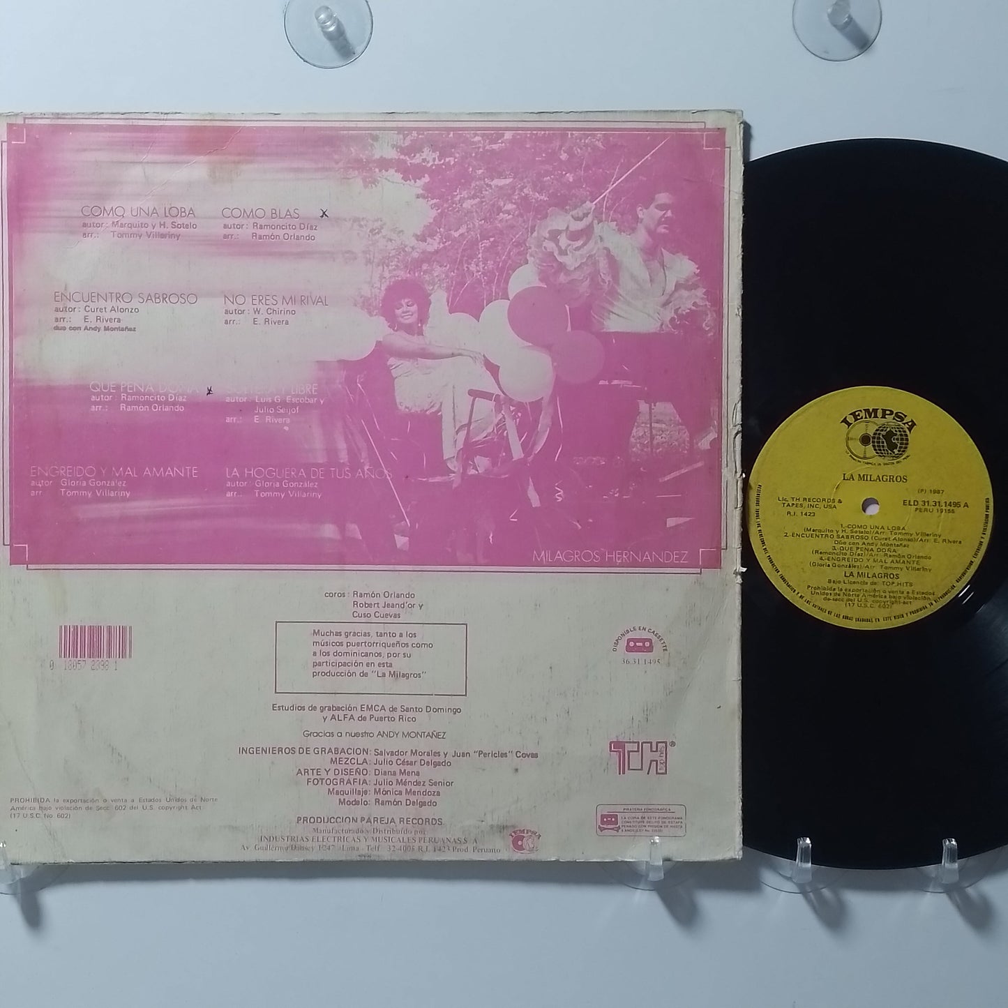 lp Milagros Hernandez La Milagros made peru 1987 salsa