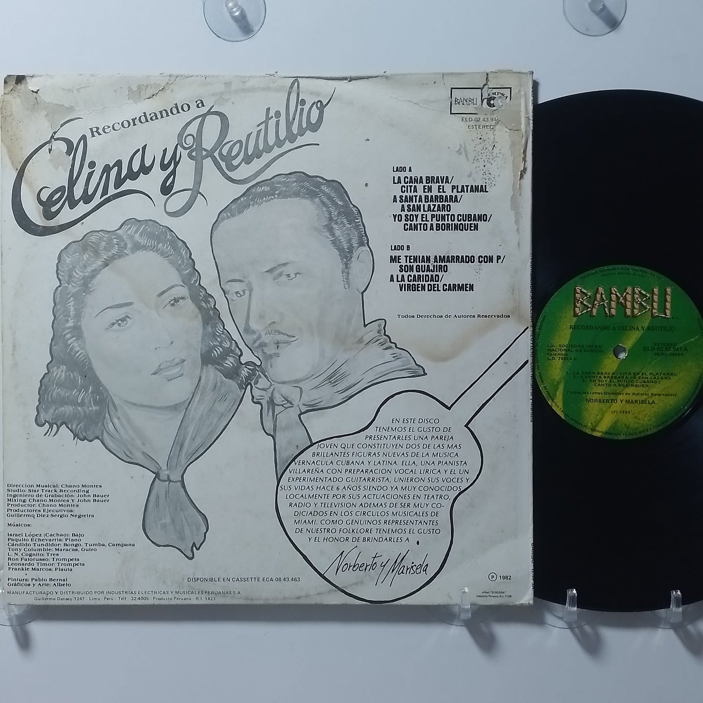 lp Norberto y Marisela Recordando a Celina y Reutilio made peru 1981 latin guaracha