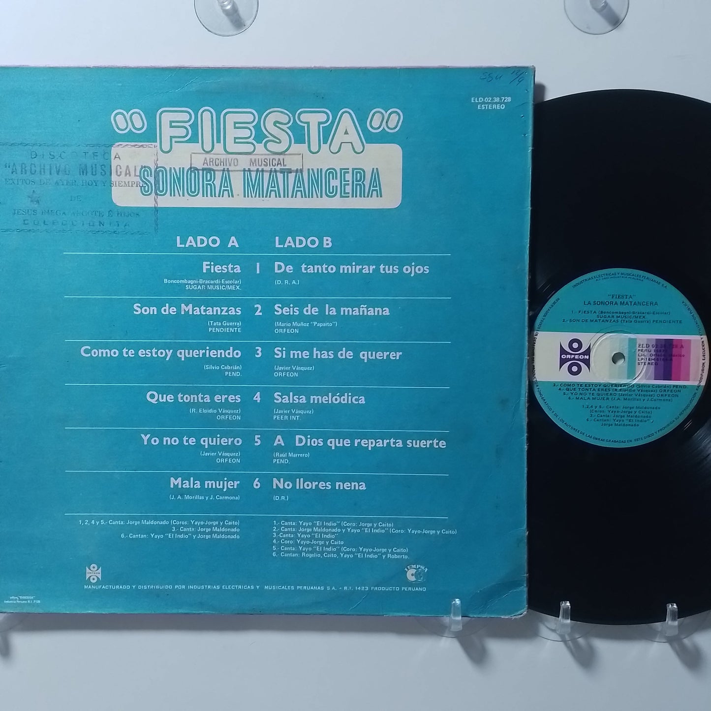 lp La Sonora Matancera Fiesta made peru 1979 salsa