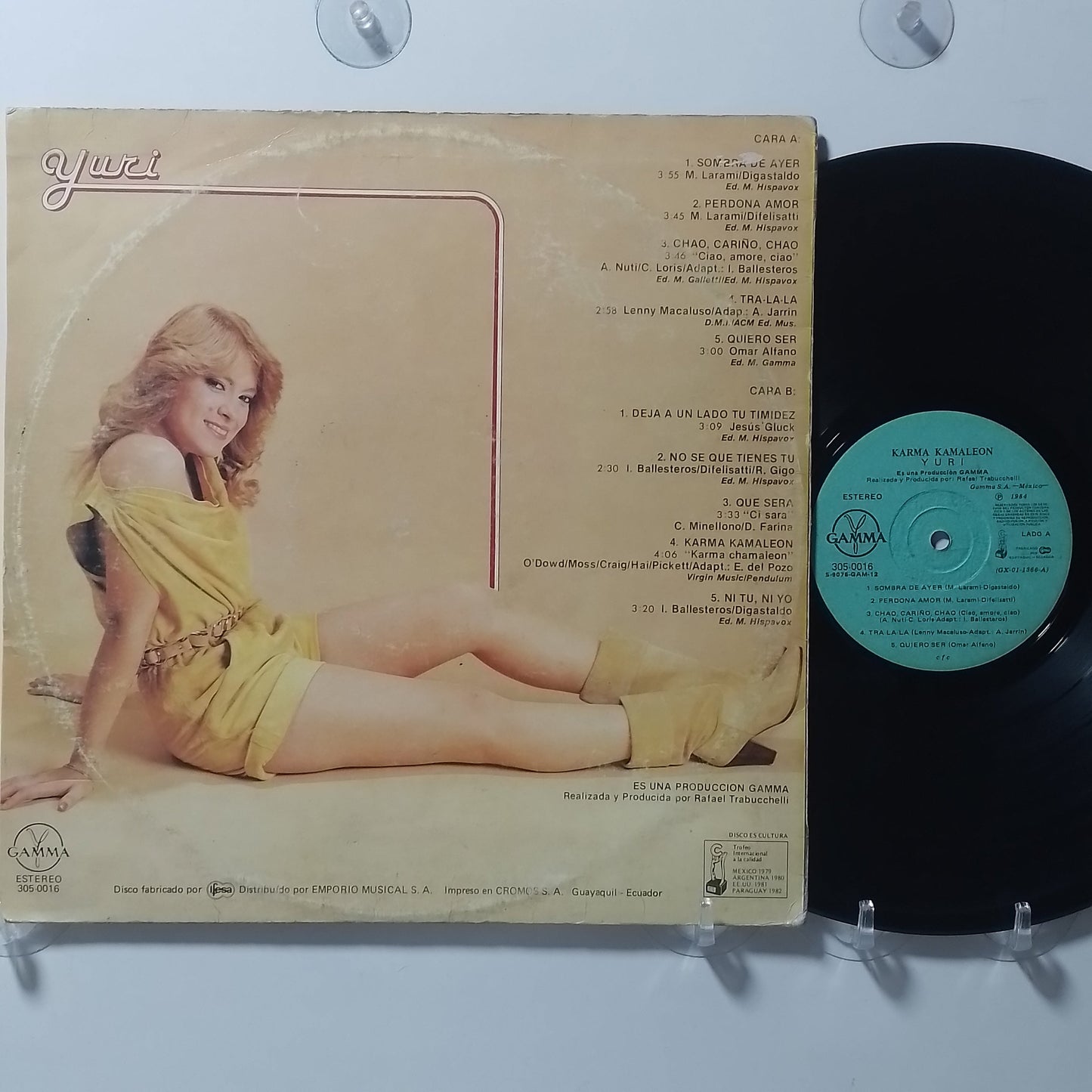 lp Yuri Karma Kamaleon made mexico 1984 latin pop