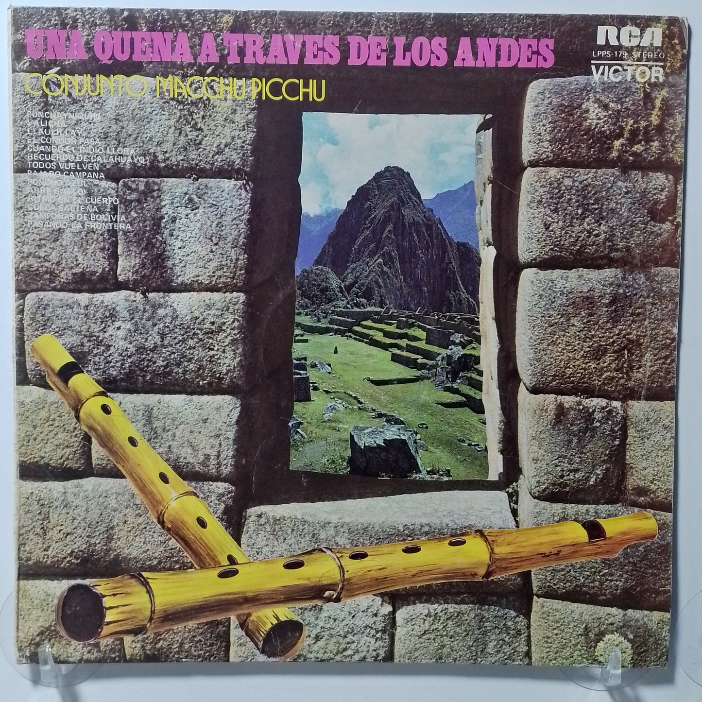 lp Conjunto Macchu Picchu Una quena a traves de los Andes made peru 1974 andean folk