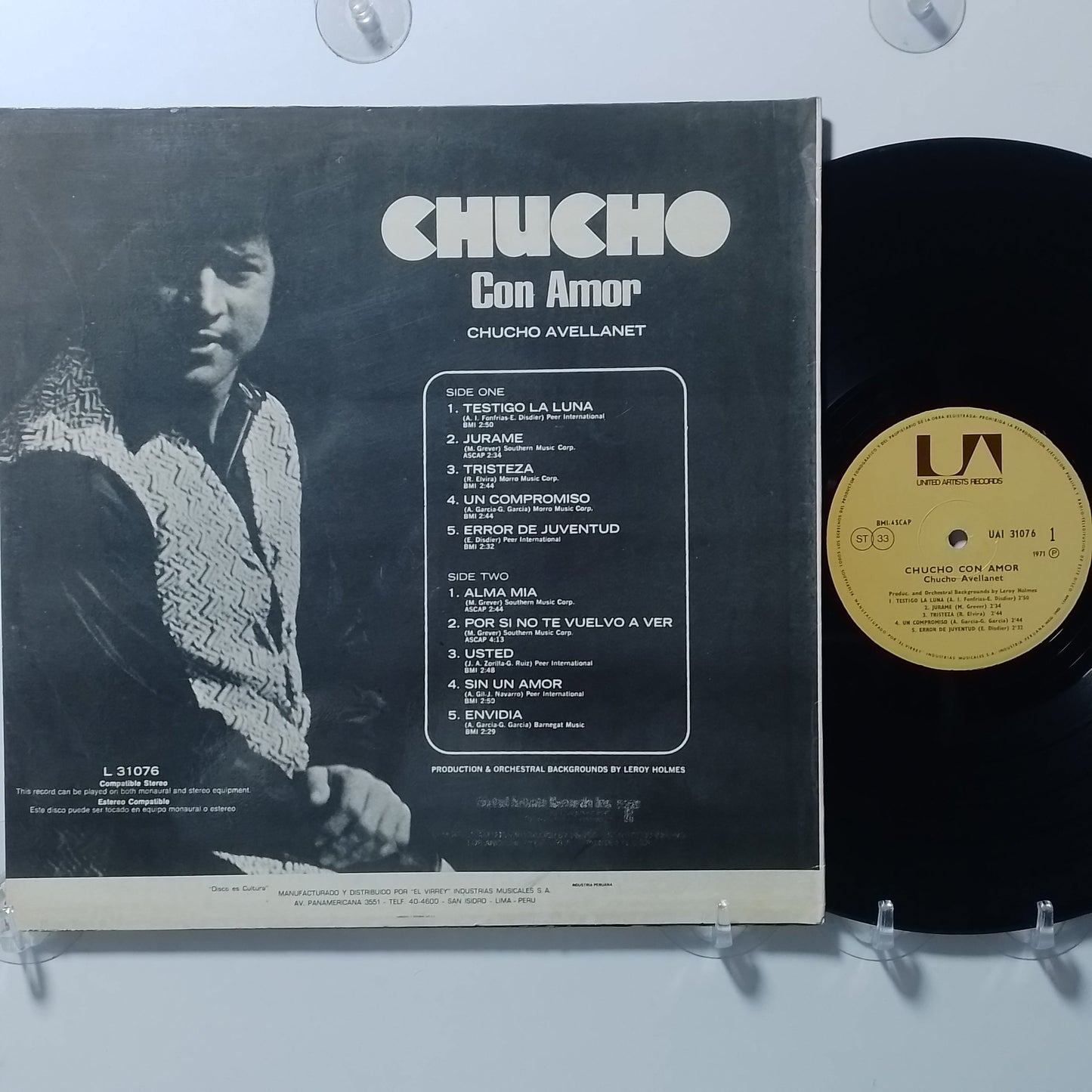lp chucho avellanet chucho con amor made peru balada latin