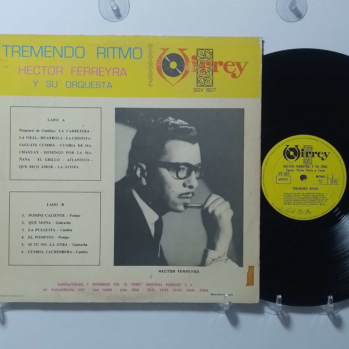 lp Hector Ferreyra Y Su Orquesta Tremendo Ritmo made peru 1970 latin cumbia