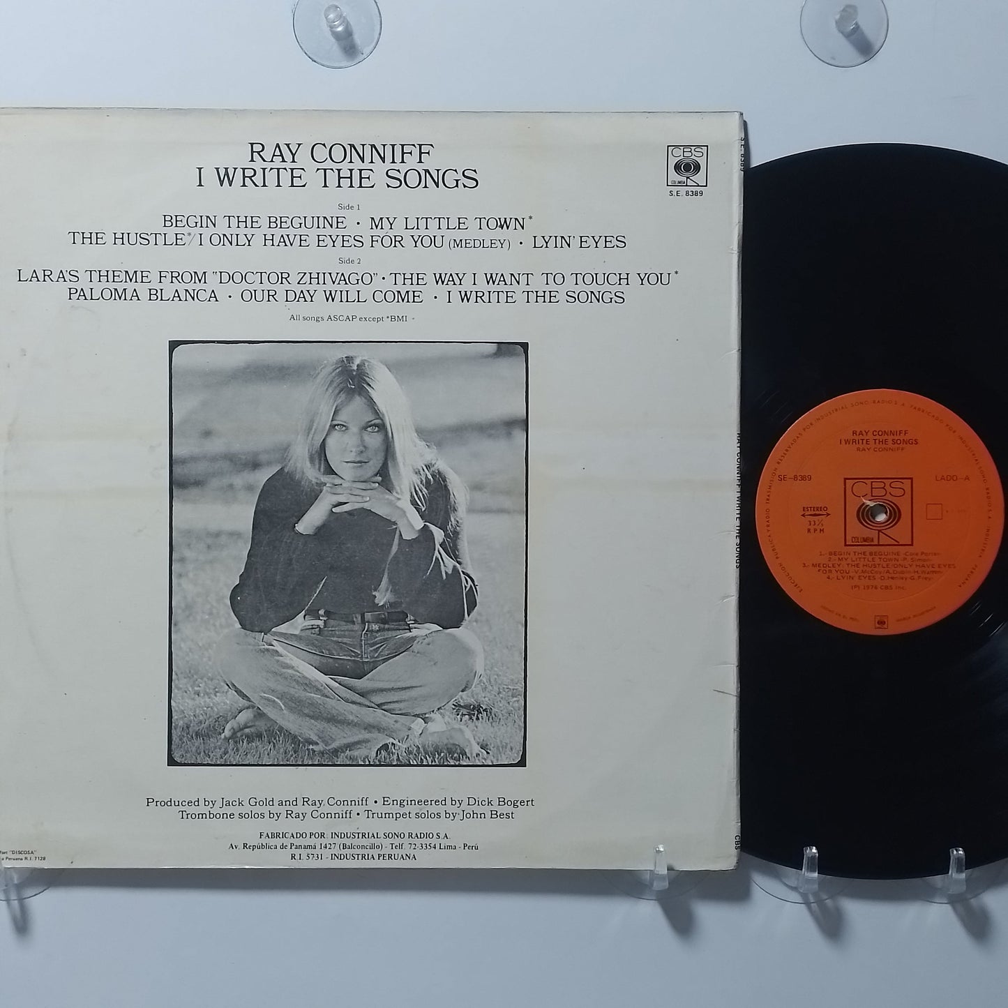 lp Ray Conniff I Write The Songs made peru 1976 instrumental