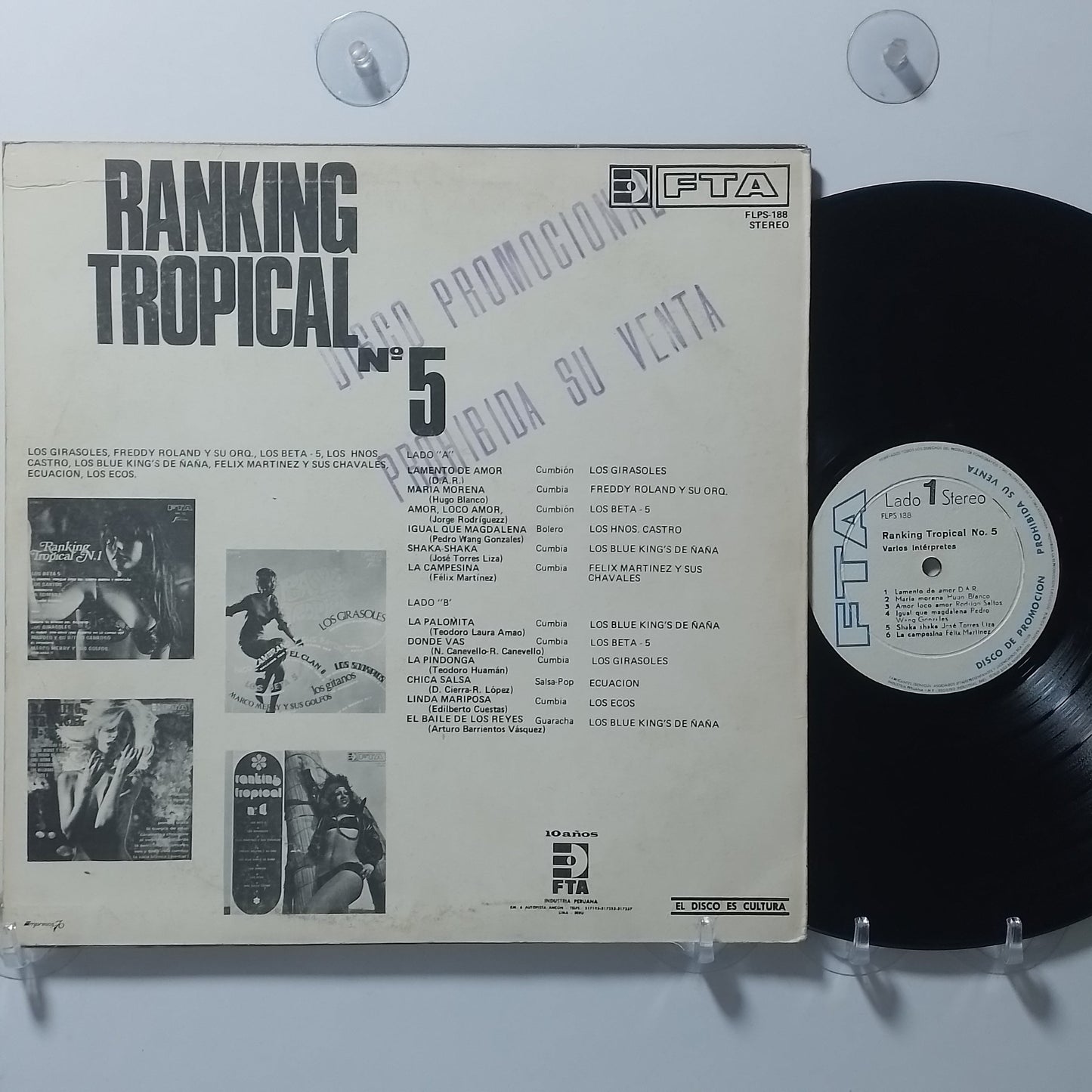 lp Ranking Tropical 5 Los Blue King's De Ñaña Grupo Ecuacion Los Girasoles varios made Peru 1974 latin salsa cumbia