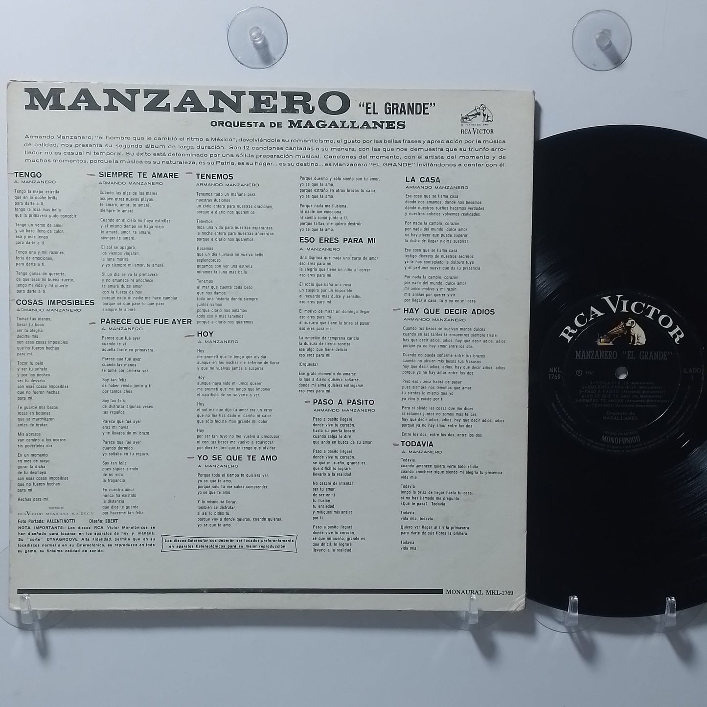 lp Armando Manzanero Manzanero El Grande made mexico 1975 latin bolero