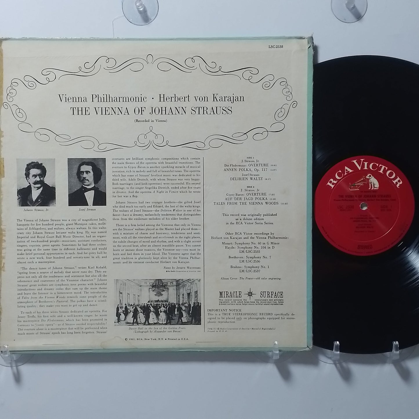 lp The Vienna Of Johann Strauss Herbert von Karajan & Vienna Philharmonic made usa 1961 clasico