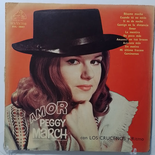 lp Peggy March Con Los Cruceños Y Ritmo Amor made peru 1964 latin pop