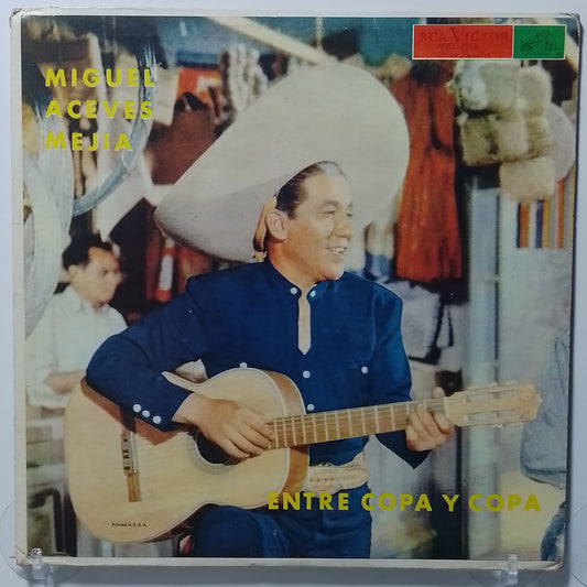 lp Miguel Aceves Mejía Entre Copa Y Copa made usa 1958 ranchera folk