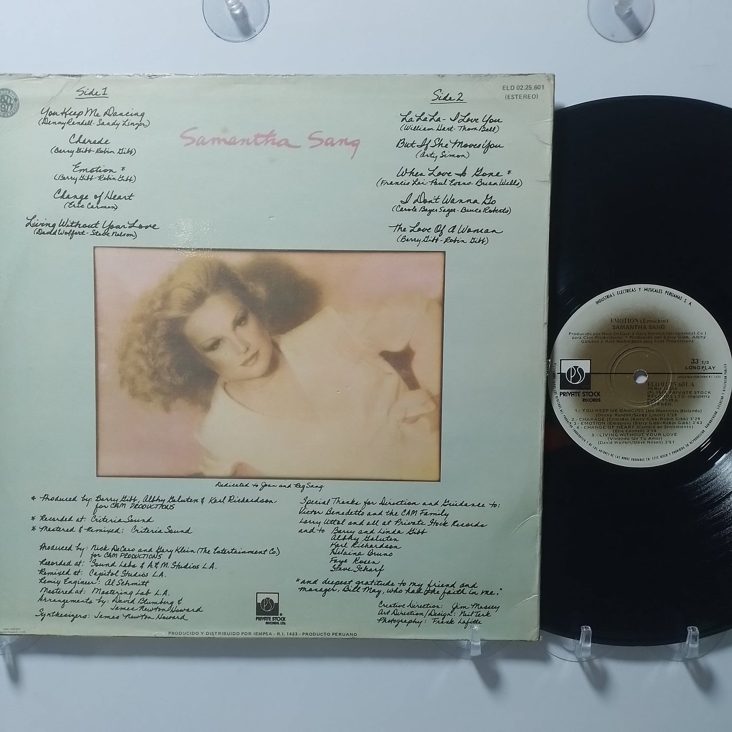 lp Samantha Sang Emotion made peru 1978 pop disco soul