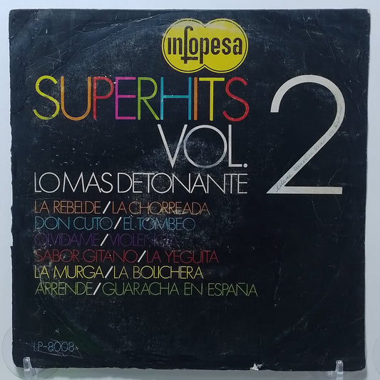 lp Superhits Vol 2 Los Mayorales Los Paracas Compay Quinto varios made peru 1977 vinyl color latin cumbia