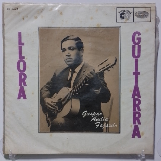 lp Gaspar Andia Fajardo Llora Guitarra made peru 1978 andean folk