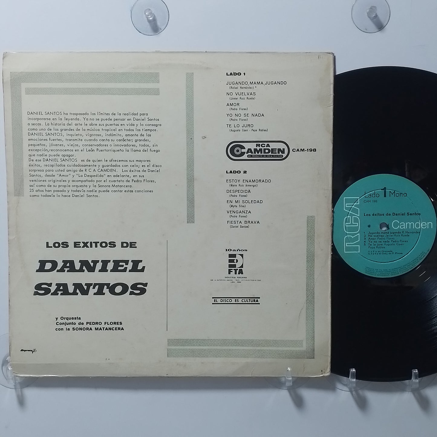 lp Daniel Santos Los exitos de Daniel Santos made peru 1966 latin bolero