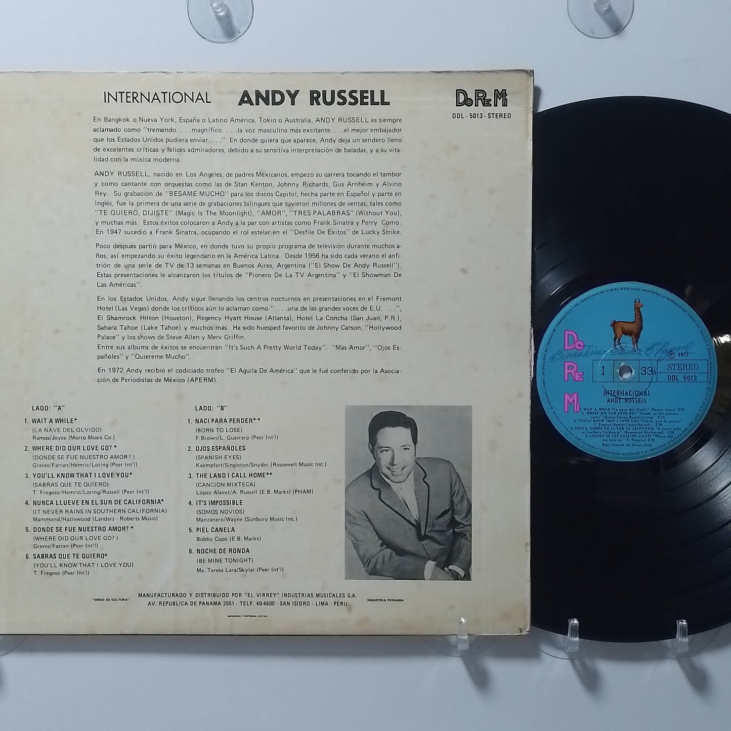 lp Andy Russell Internacional made peru 1973 ballad pop