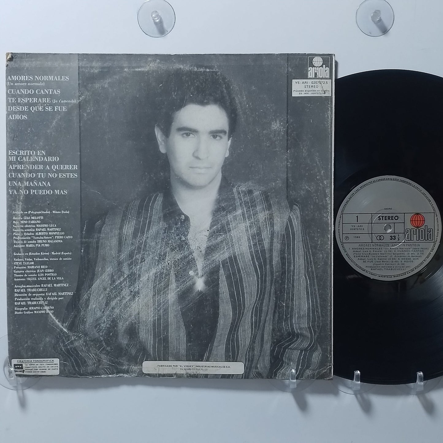 lp Agustin Pantoja Amores Normales made peru 1986 latin pop