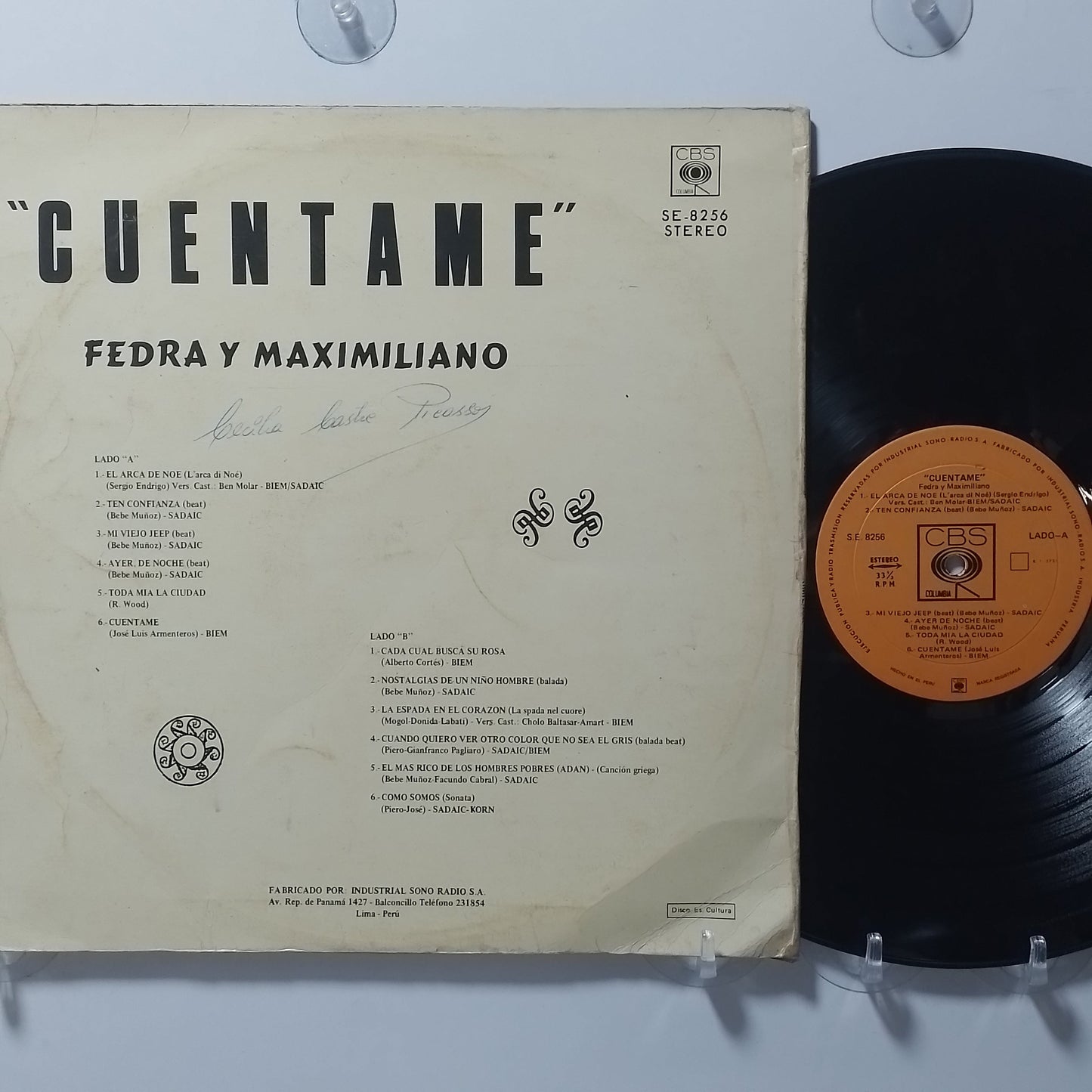 lp fedra y maximiliano cuentame made peru 1969 latin rock pop