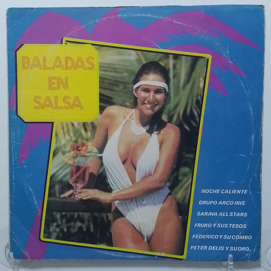 lp Baladas En Salsa Fruko y sus Tesos Sarava All Stars Noche Caliente varios made peru 1986 salsa