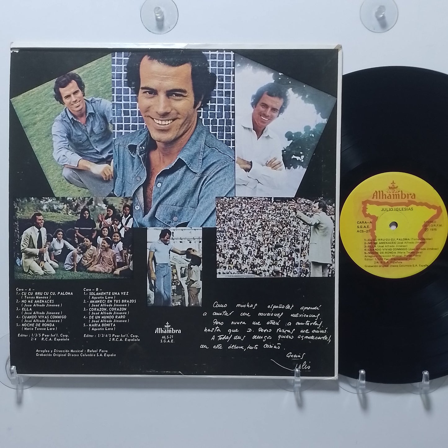 lp Julio Iglesias A Mexico made puerto rico 1975 latin pop