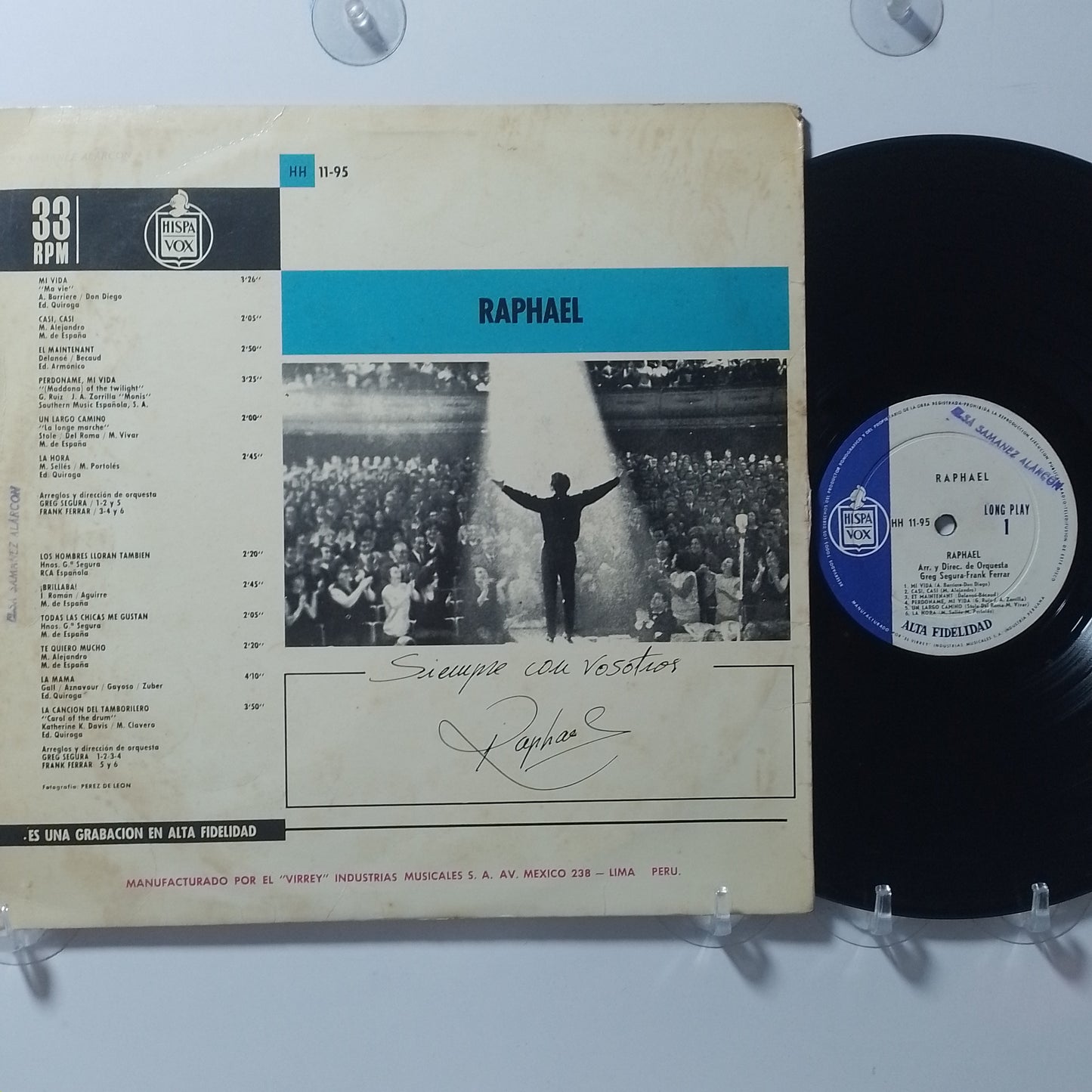 lp raphael raphael made peru 1965 latin pop