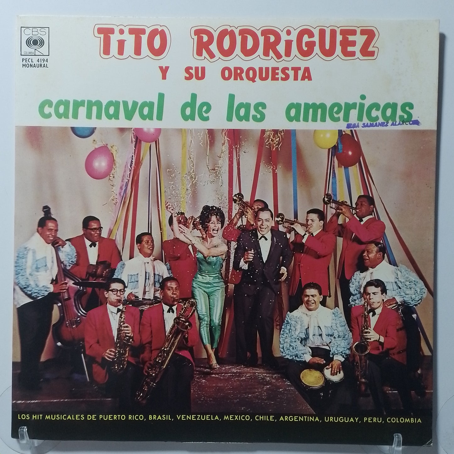 lp Tito Rodriguez Y Su Famosa Orquesta Carnaval De Las Americas made peru 1964 mambo cha-cha