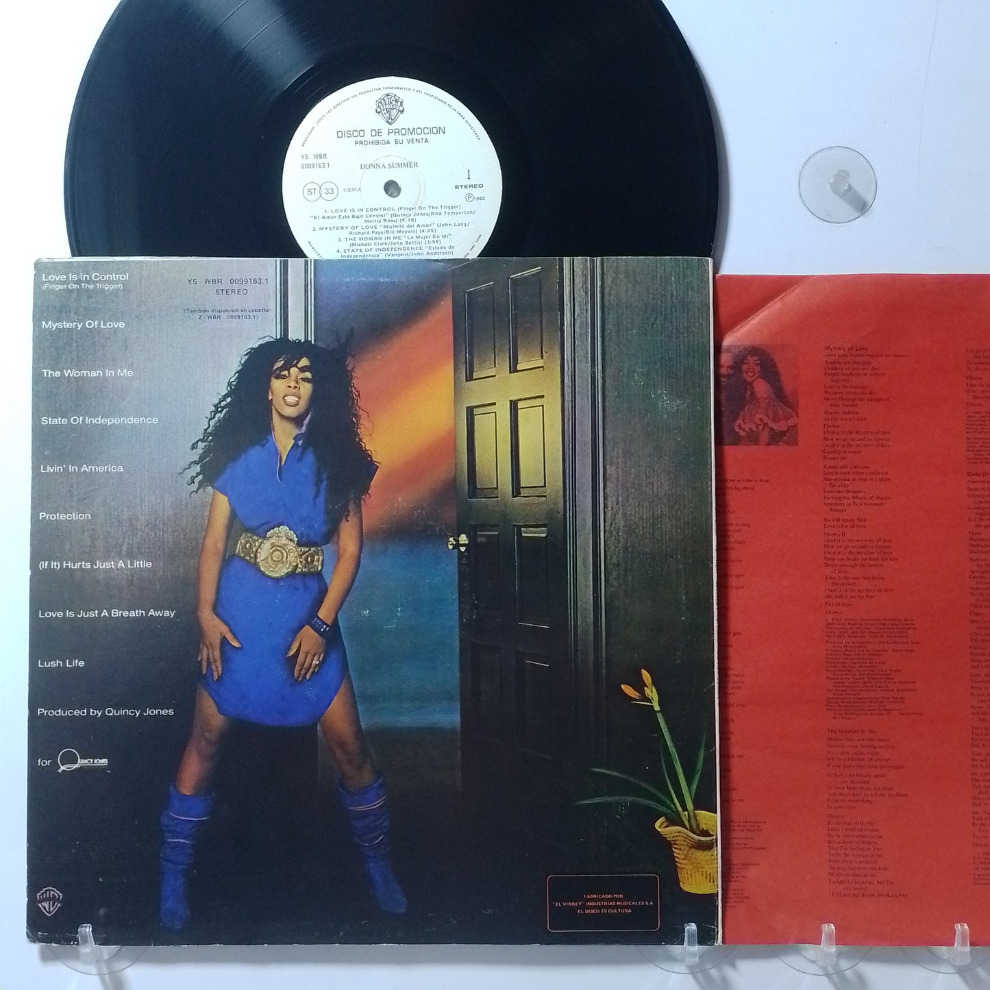 lp Donna Summer Donna Summer made peru 1982 promocional con insert pop disco