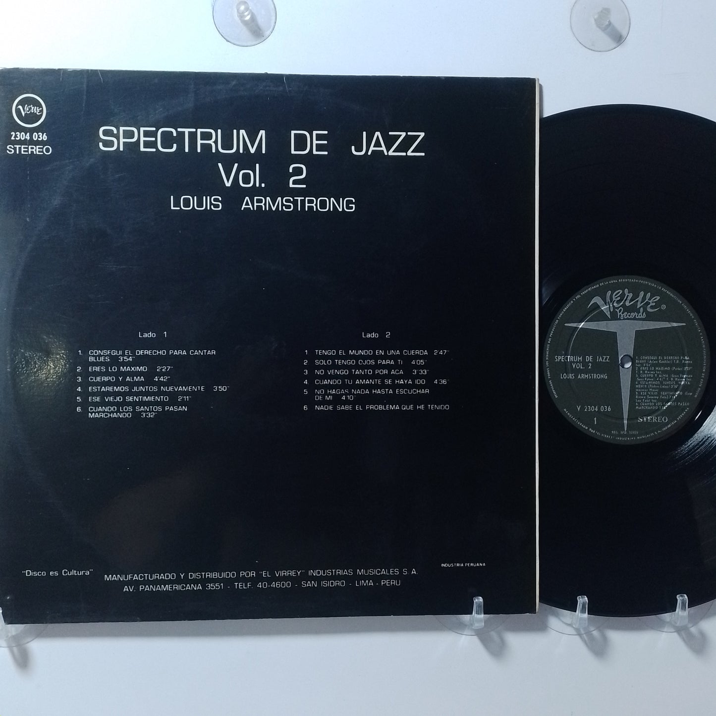 lp Louis Armstrong Spectrum De Jazz Vol 2 made peru 1971 jazz
