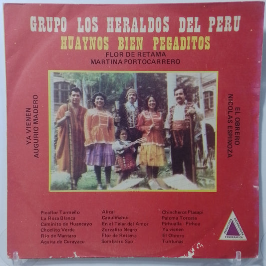 lp Martina Portocarrero Y Los Heraldos Del Peru Huaynos Bien Pegaditos made peru 1978 huayno folk