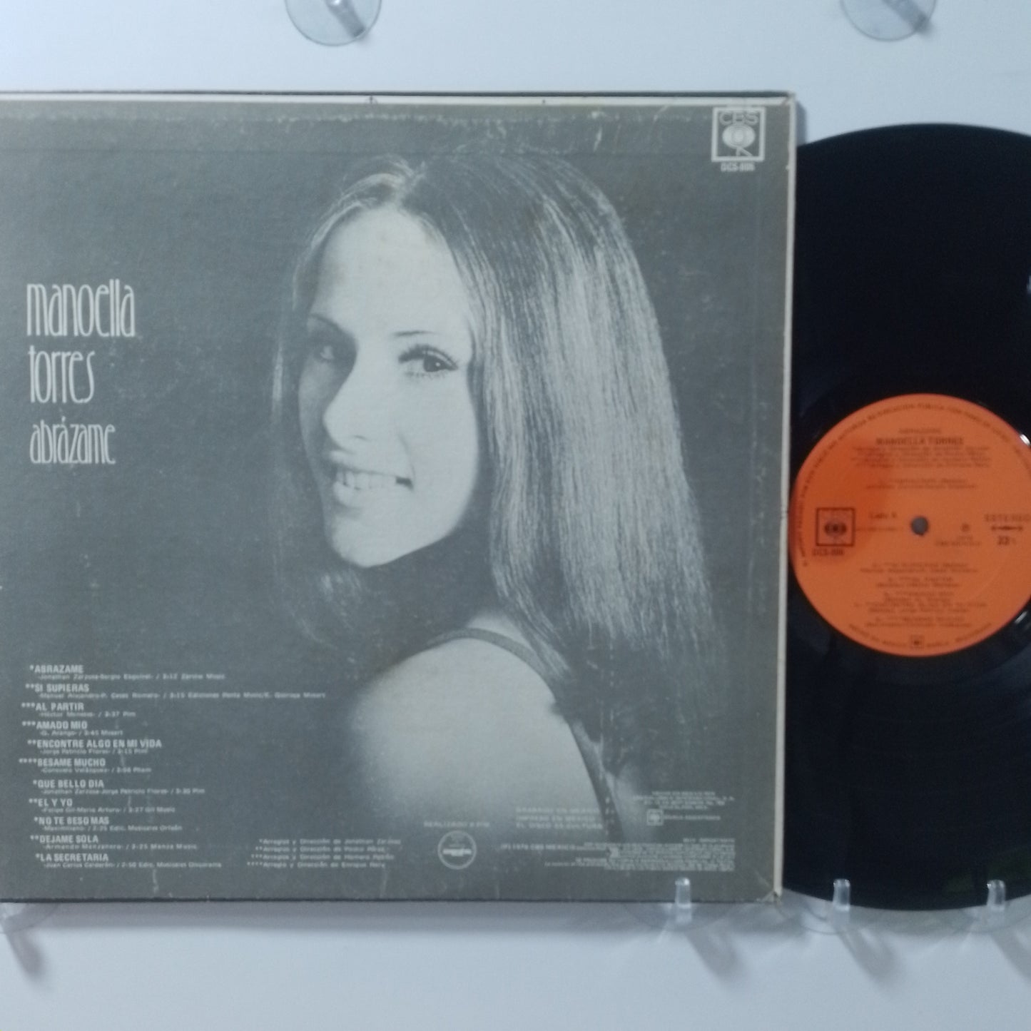 lp Manoella Torres Abrazame made peru 1976 latin pop