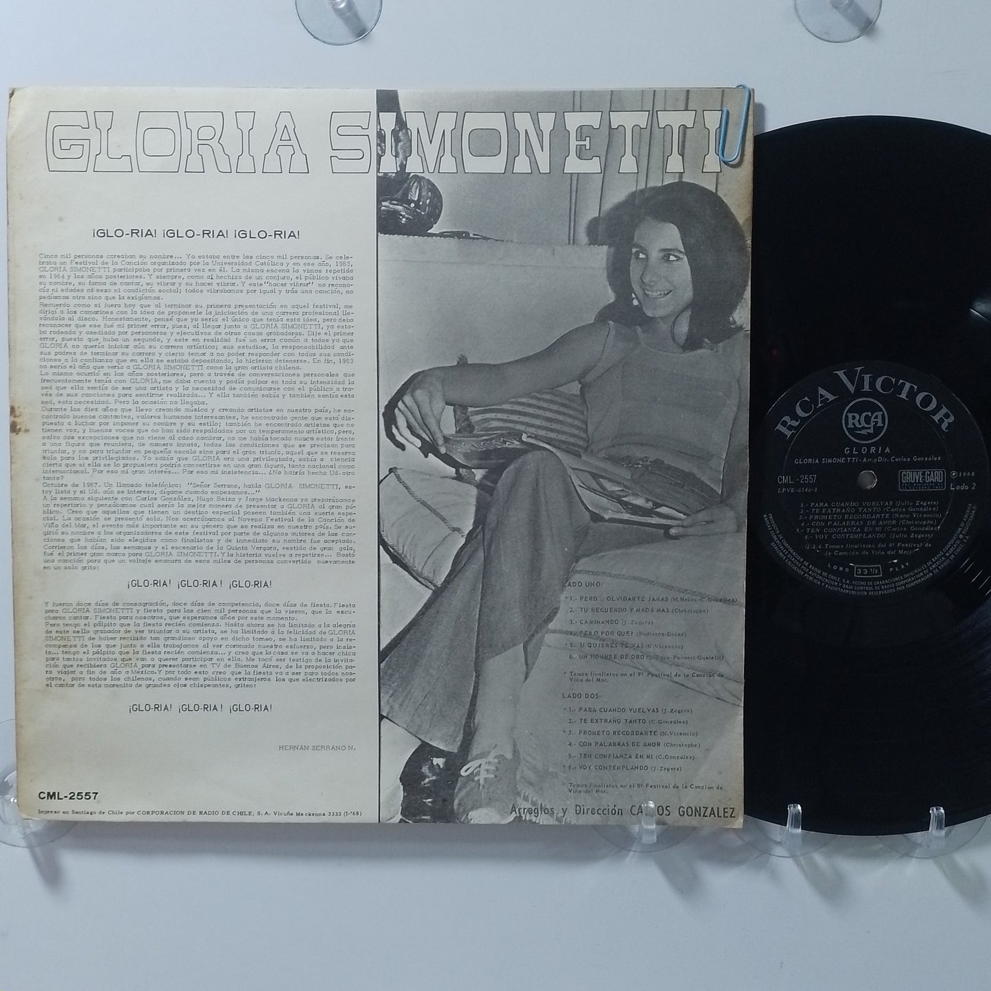 lp Gloria Simonetti Gloria Simonetti made chile 1982 latin pop