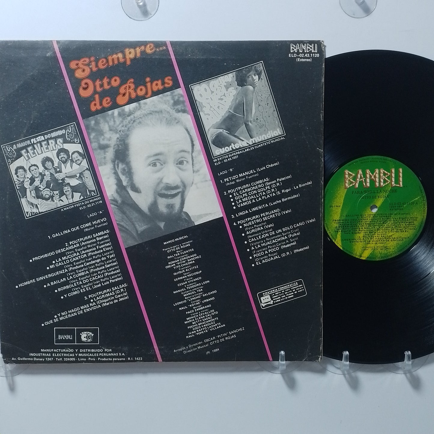 lp Otto De Rojas Y Su Orquesta Para Toda La Noche made peru 1984 latin cumbia