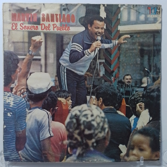 lp Marvin Santiago El Sonero Del Pueblo made peru 1985 salsa