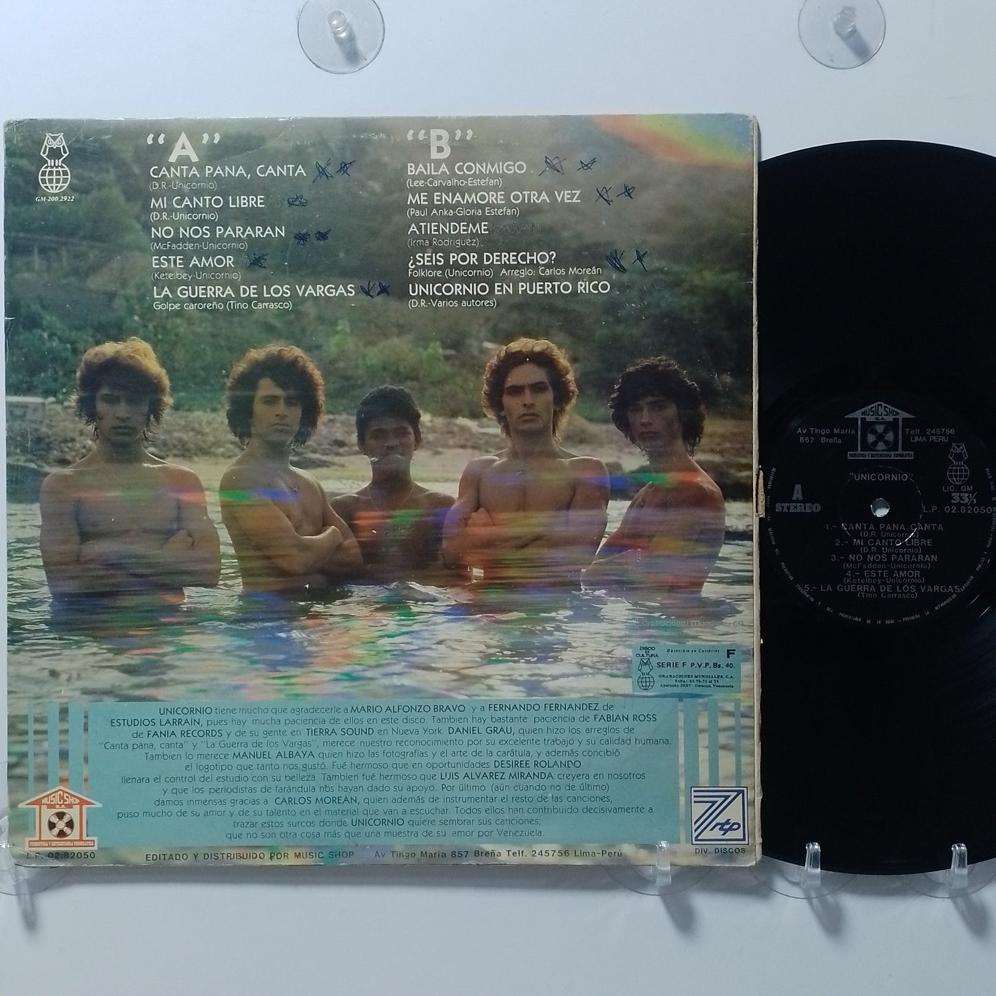lp Unicornio Unicornio made peru 1982 latin pop